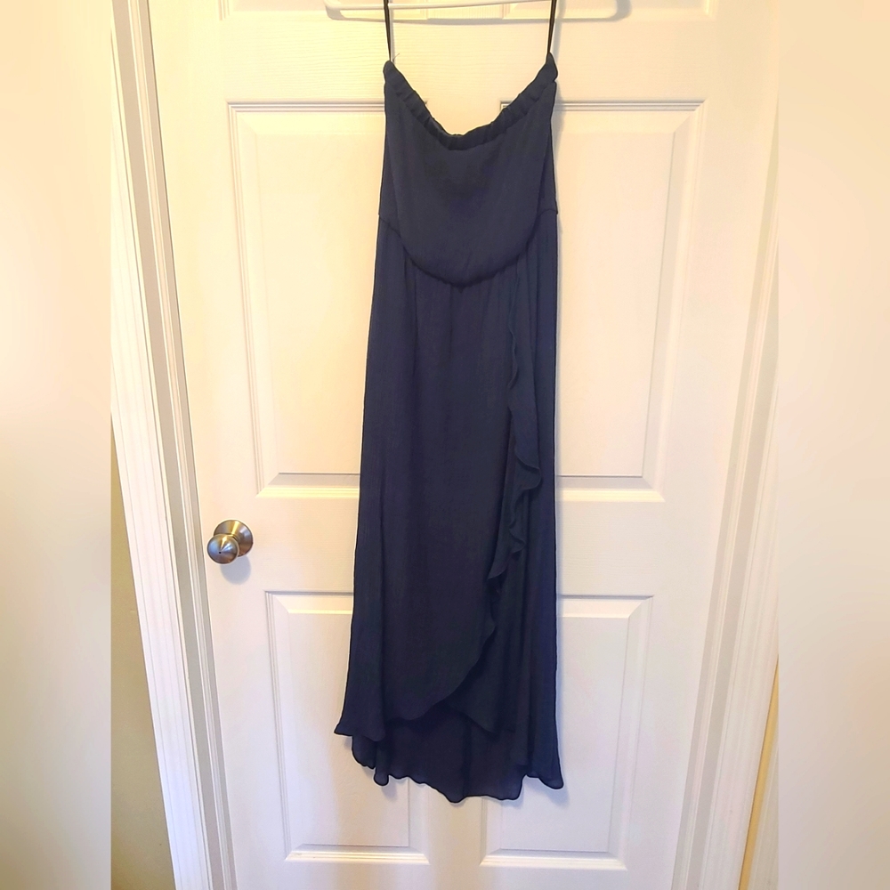 BCX Strapless Navy Dress